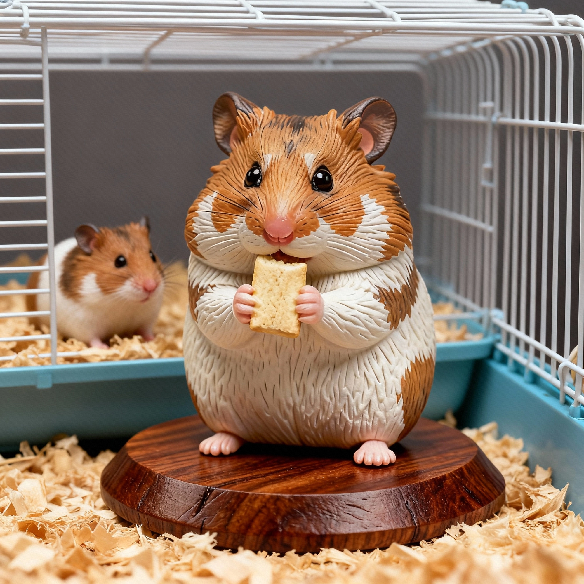 Personalized Highly Realistic Full-Color 3D Hamster Statue