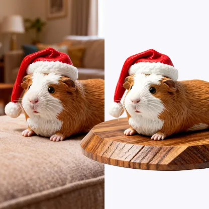 Personalized Highly Realistic Full-Color 3D Hamster Statue