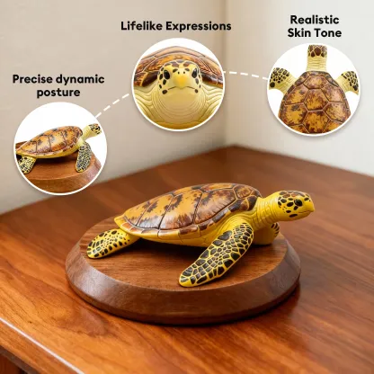 Personalized Highly Realistic Full-Color 3D Sea ​​Turtle Statue
