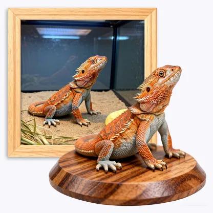 Personalized Highly Realistic Full-Color 3D Lizard Frog Snake Statue for Reptile Enthusiasts