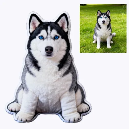 Custom Double-sided Pet Photo Throw Pillow