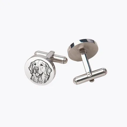 Custom Pet Face Photo Cufflinks