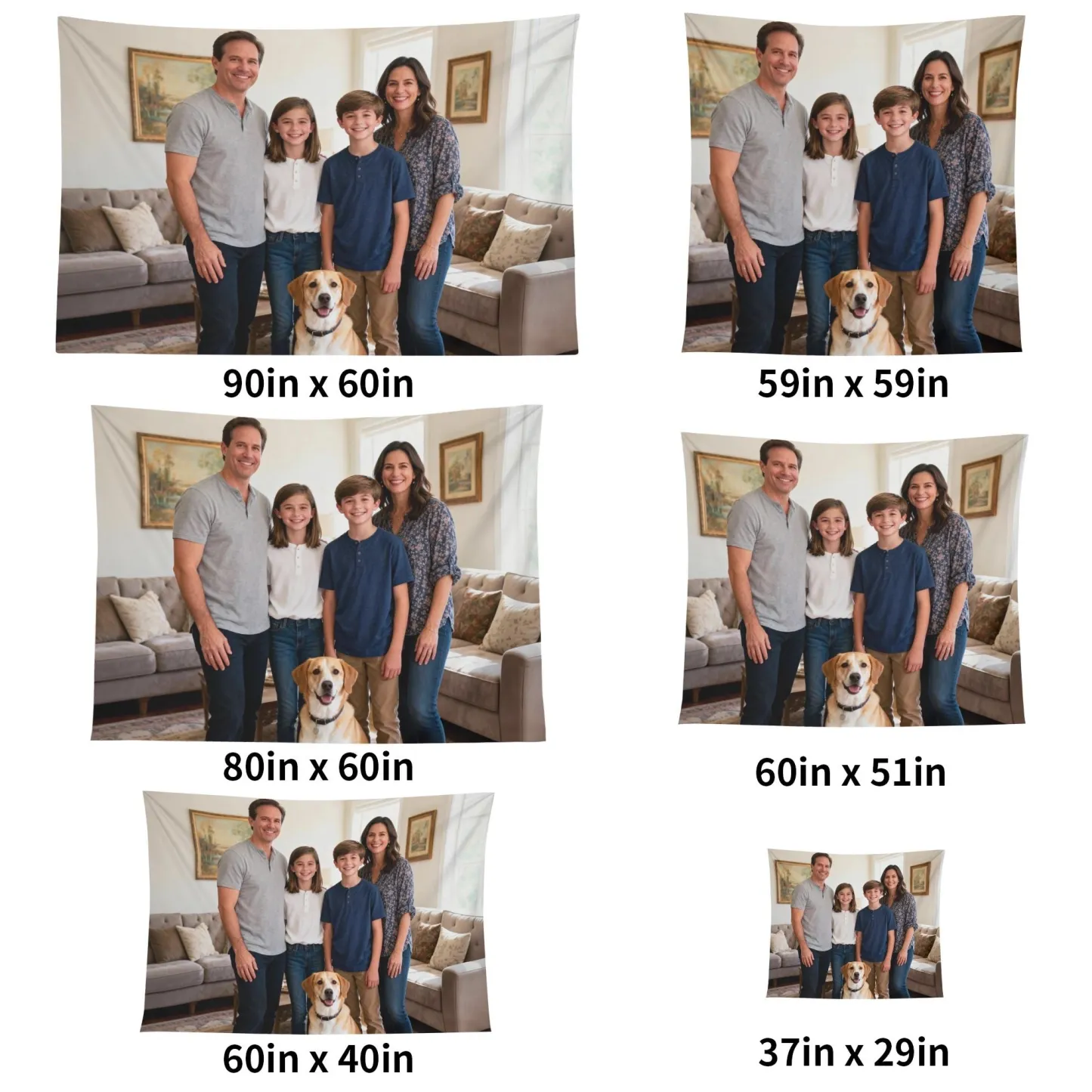 Custom Photo Decorative Wall Tapestry