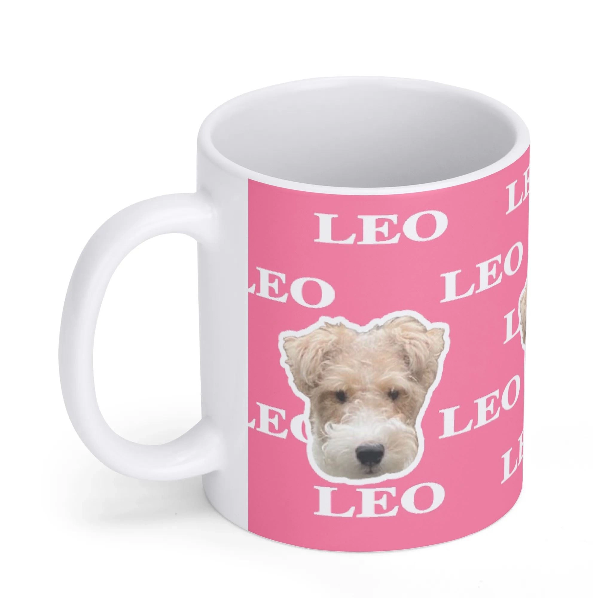 Custom Pet Face Photo Multiple Color 11oz Mug with Name