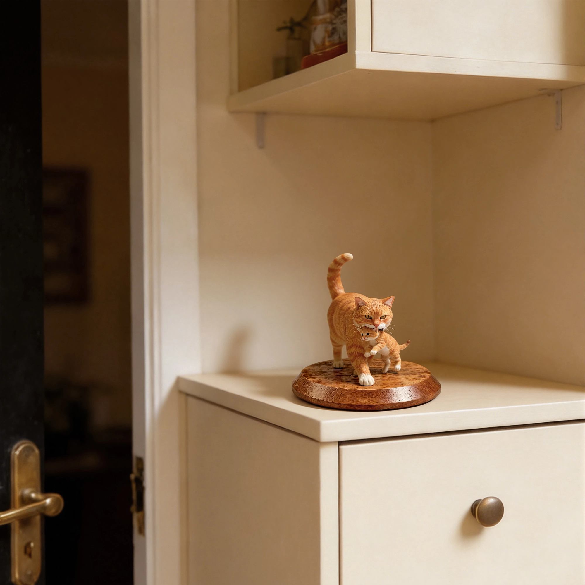 Personalized Highly Realistic Full-Color 3D Dog Cat Two Statues