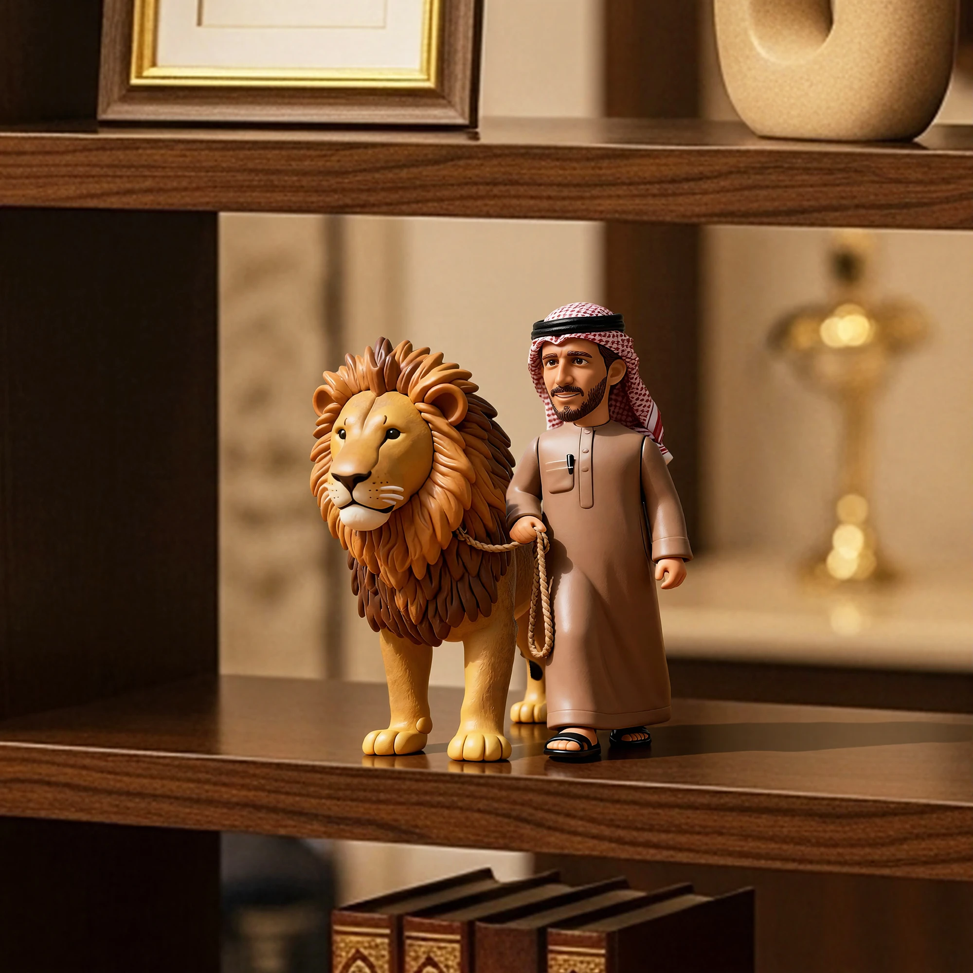 Custom Highly Realistic Full-Color 3D Printed Chibi Figurine with Pet