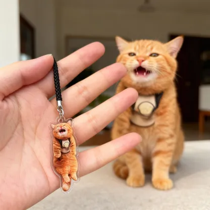 Custom Full Body Dog Cat Photo Acrylic Keychain