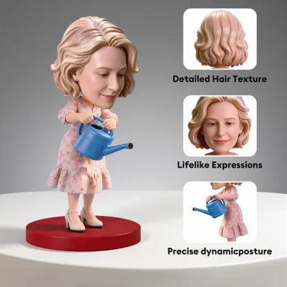 Custom Highly Realistic Full-Color 3D Printed Chibi Figurine Mothers' Day Gift