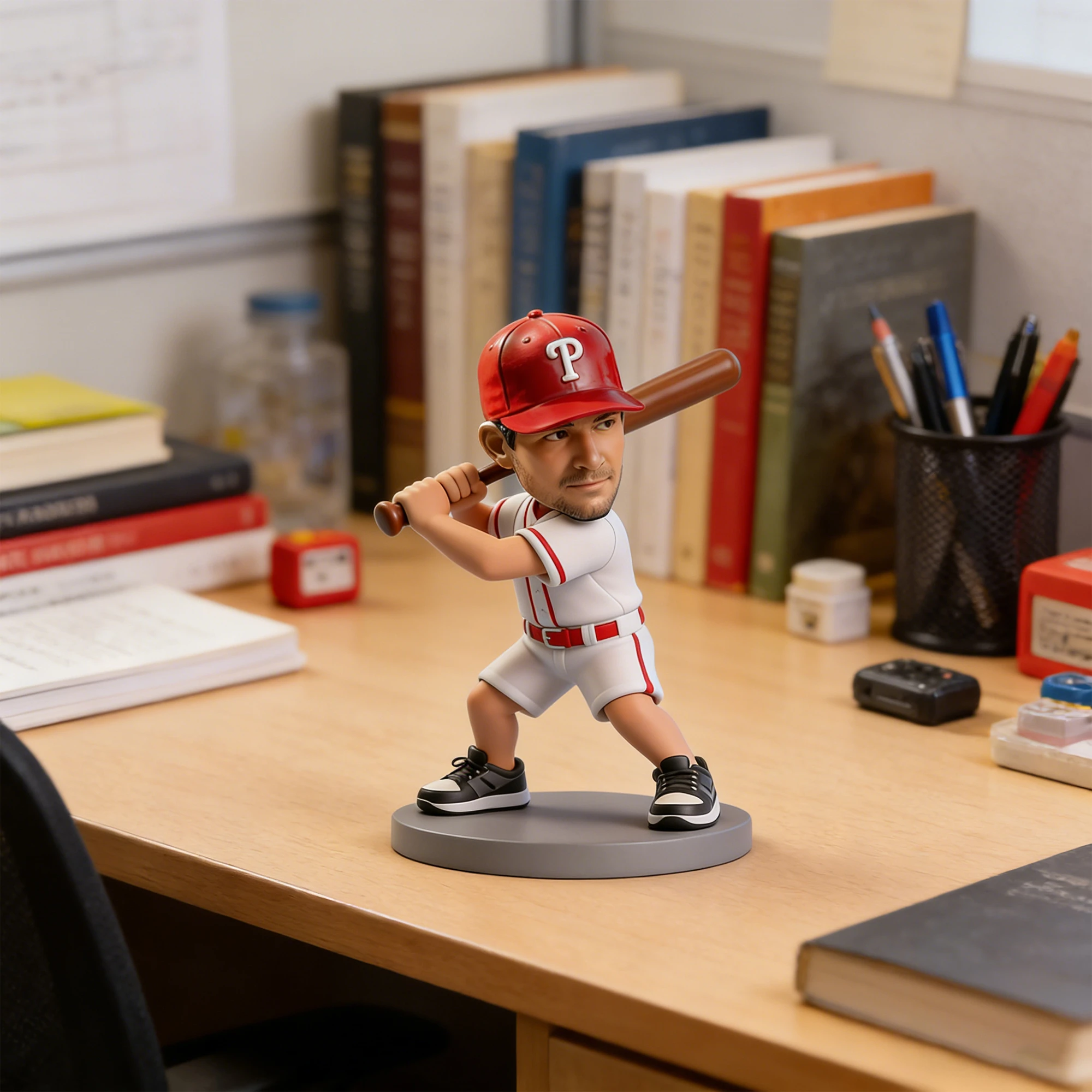 Custom Baseball Player Highly Realistic Full-Color 3D Printed Chibi Figurine