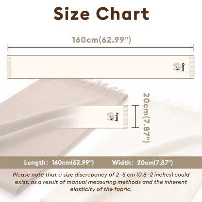 Personalized Embroidered Portrait Scarf