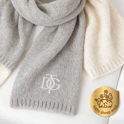 Personalized Embroidered 2-3 Letters Scarf