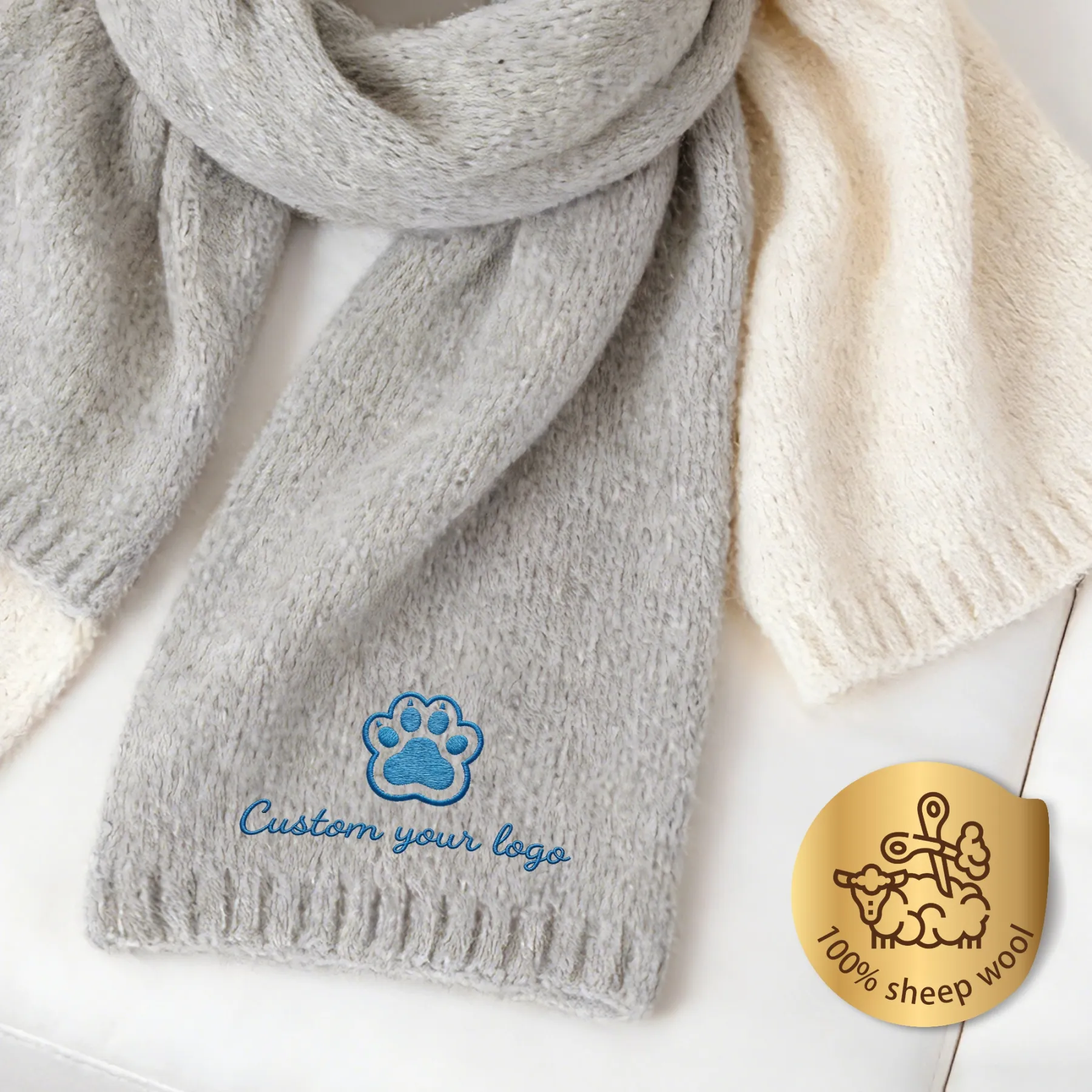 Personalized Embroidered Logo Scarf