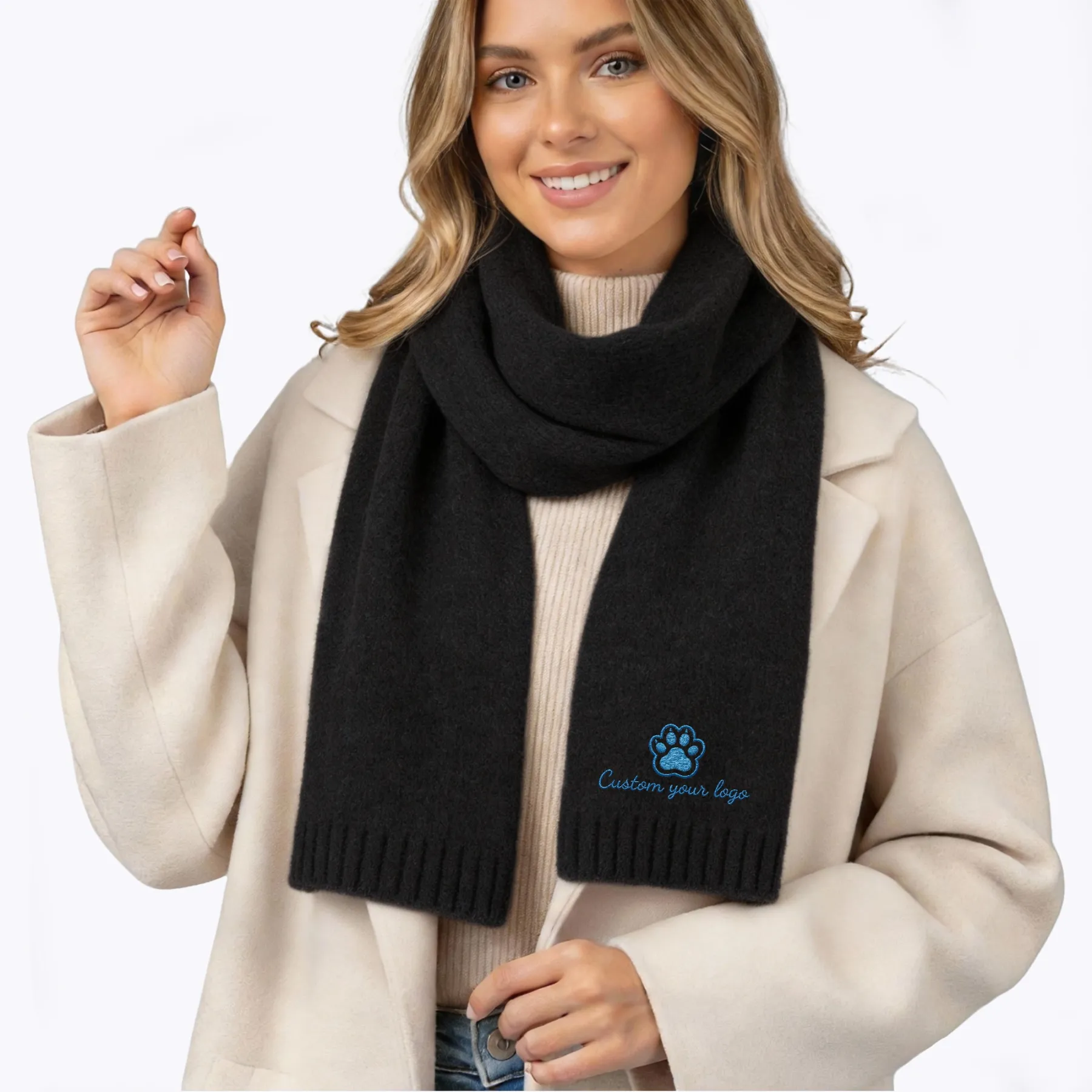Personalized Embroidered Logo Scarf
