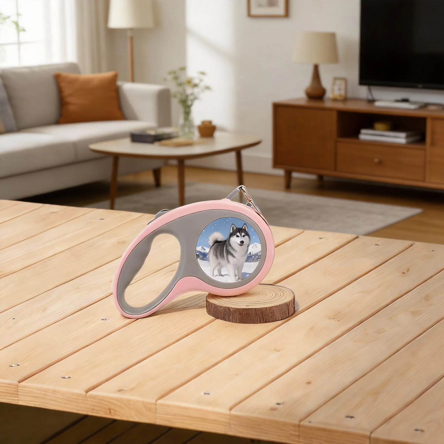 Custom Dog Photo Retractable 9.8 ft Dog Leash