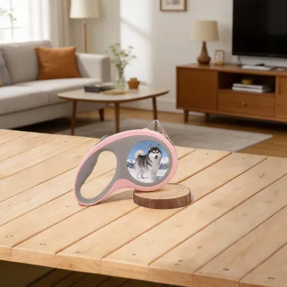 Custom Dog Photo Retractable 9.8 ft Dog Leash