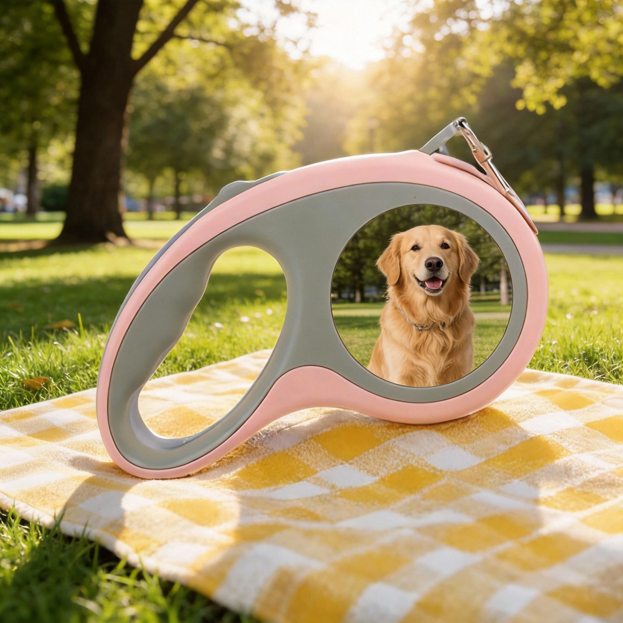 Custom Dog Photo Retractable 9.8 ft Dog Leash