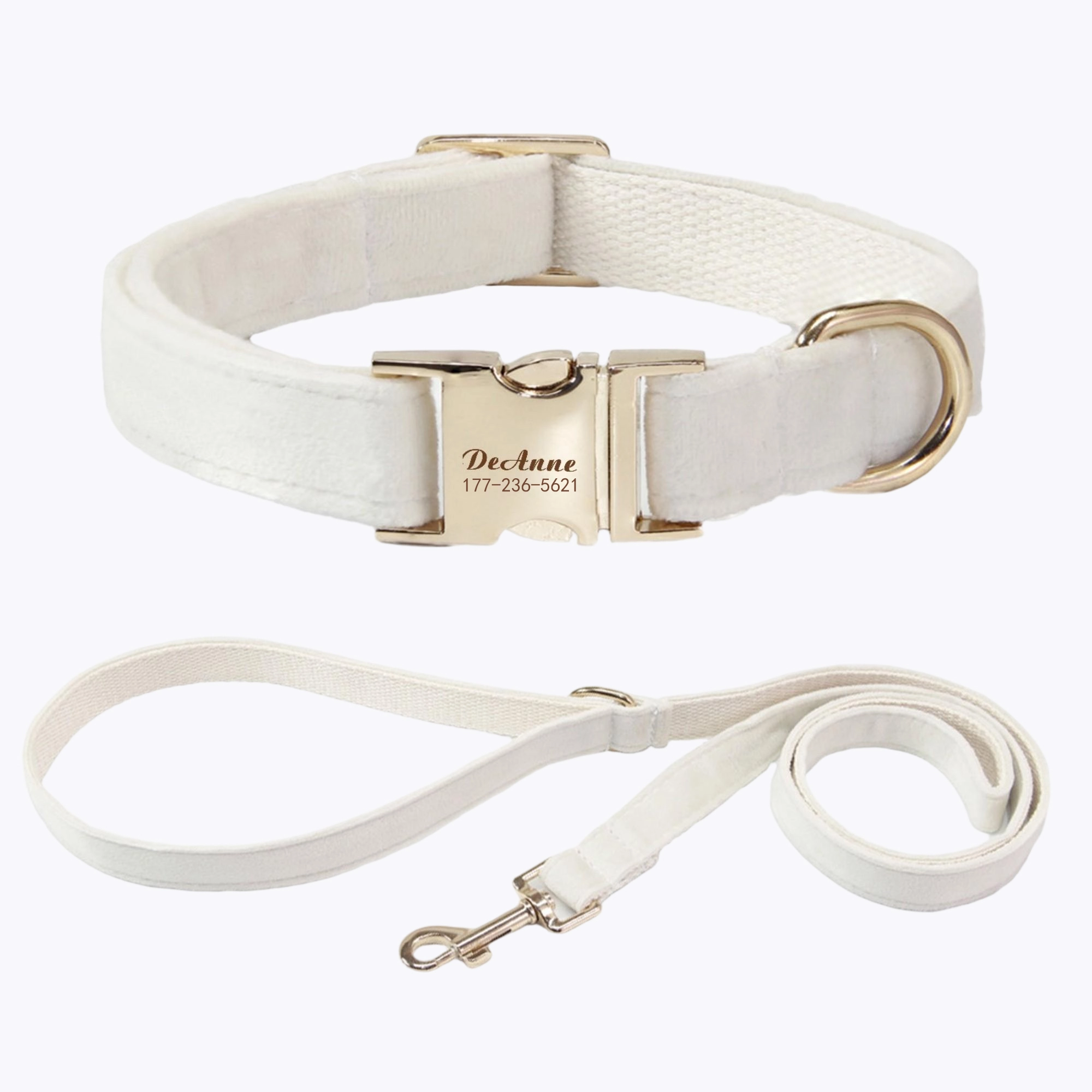 Custom Name Phone Number 3.9 ft Dog Leash