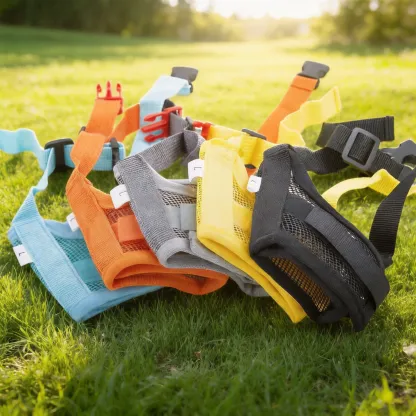 Custom Embroidered Name Breathable Mesh Dog Muzzle