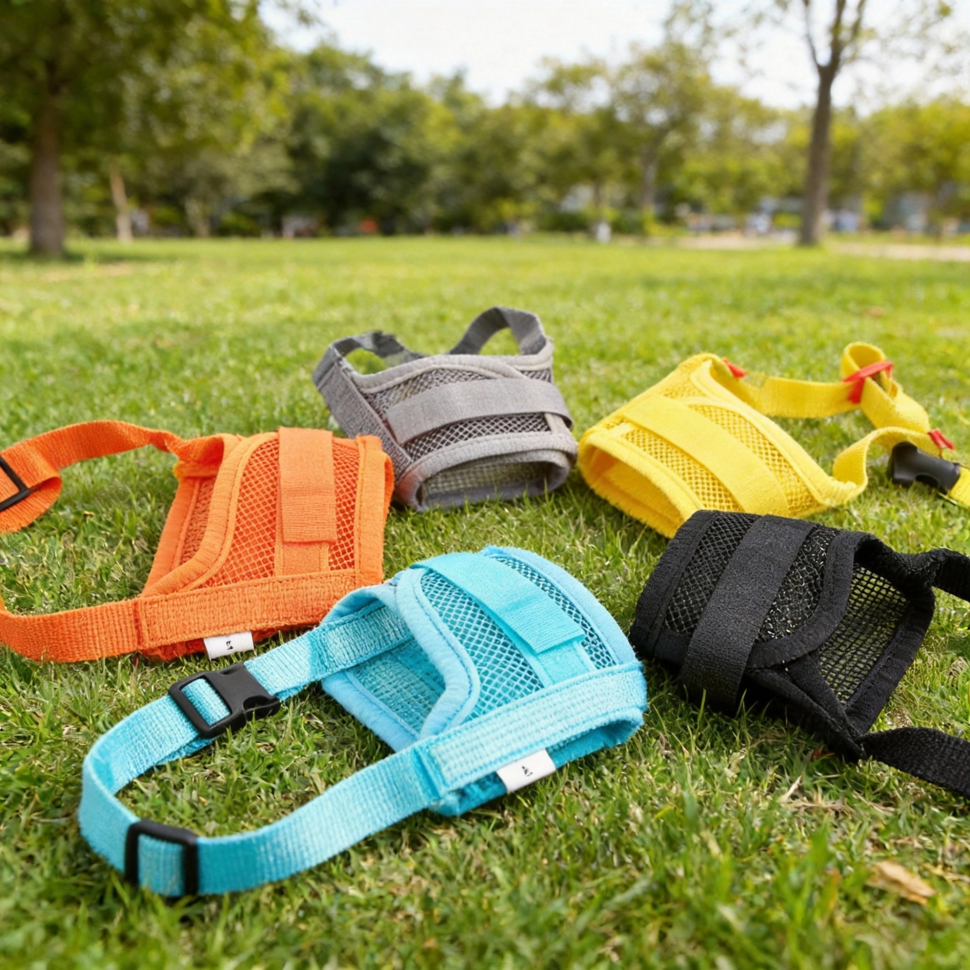 Custom Embroidered Name Breathable Mesh Dog Muzzle