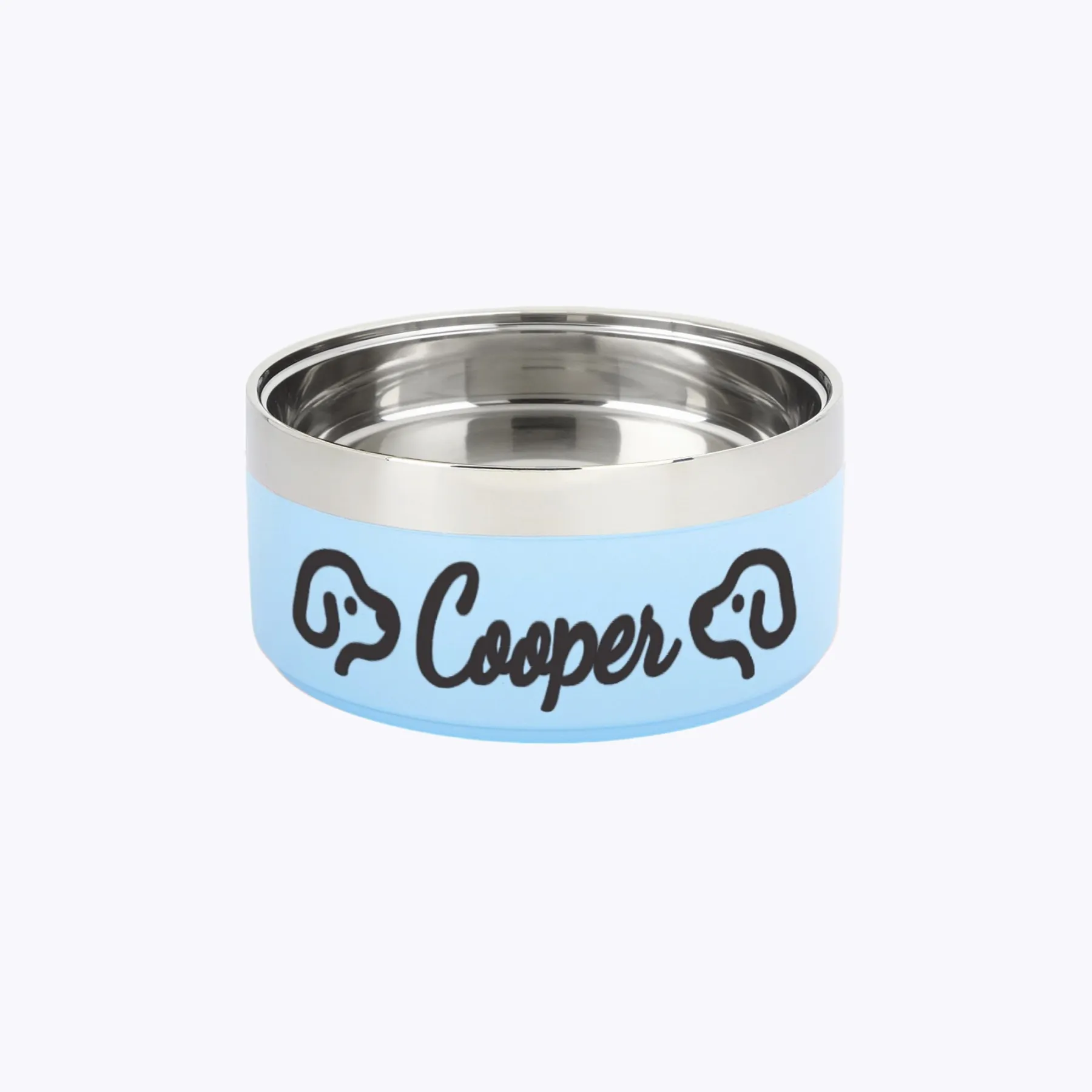 Custom Name with Pattern Stainless Steel Cat Dog Pet Bowl