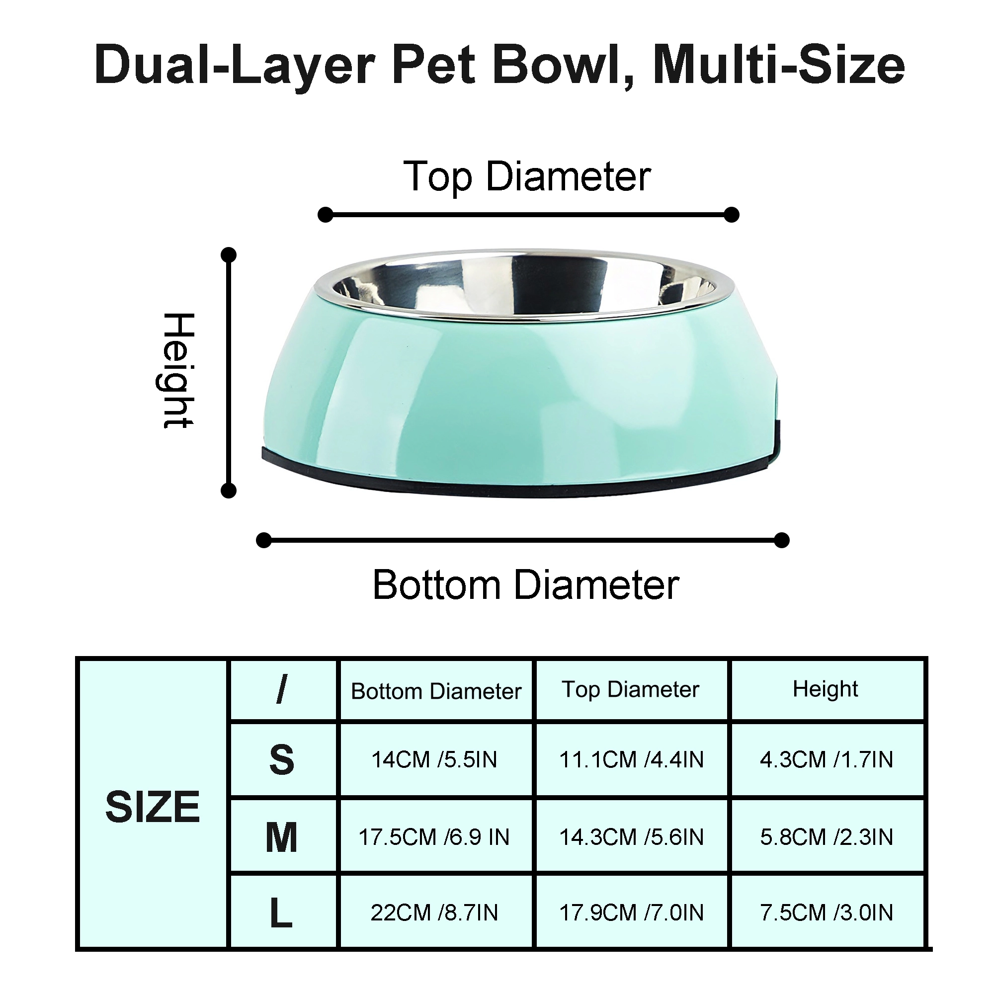 Custom Name Stainless Steel Cat Dog Pet Bowl