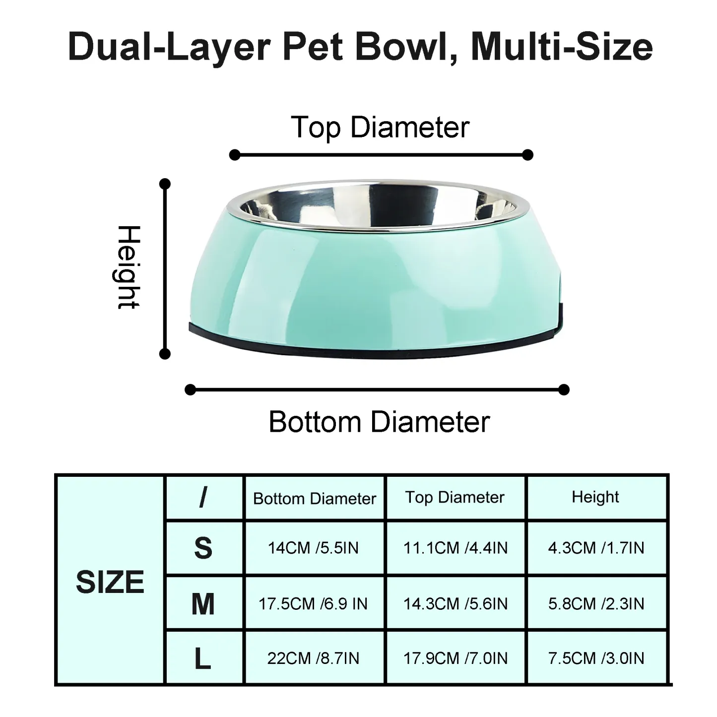 Custom Name Stainless Steel Cat Dog Pet Bowl