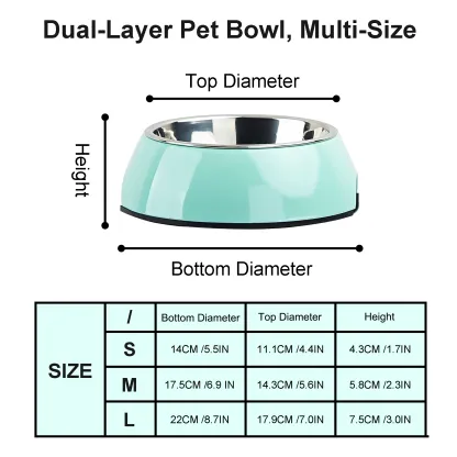 Custom Name Stainless Steel Cat Dog Pet Bowl