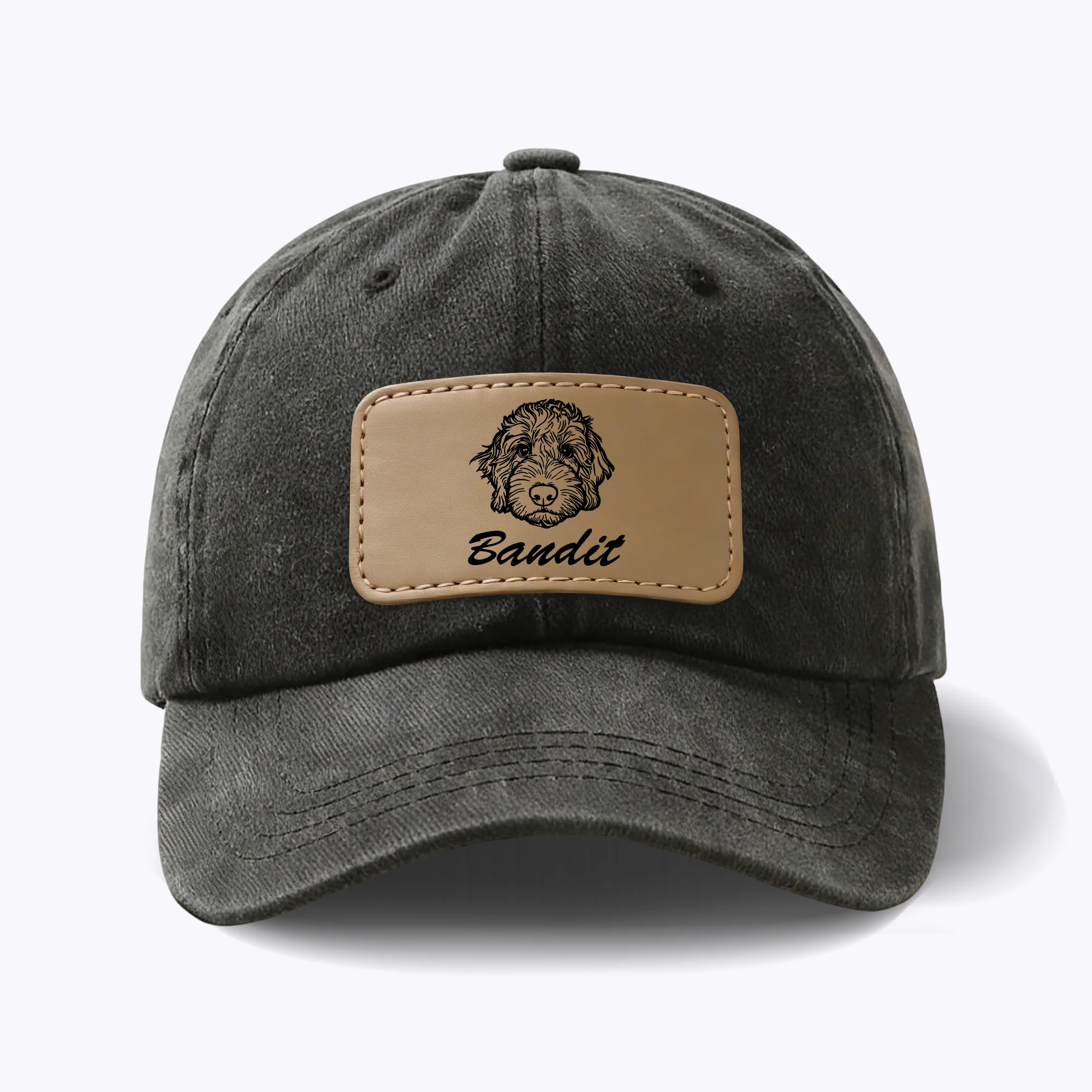 Custom Cat Dog Pet Face Photo with Name Cap