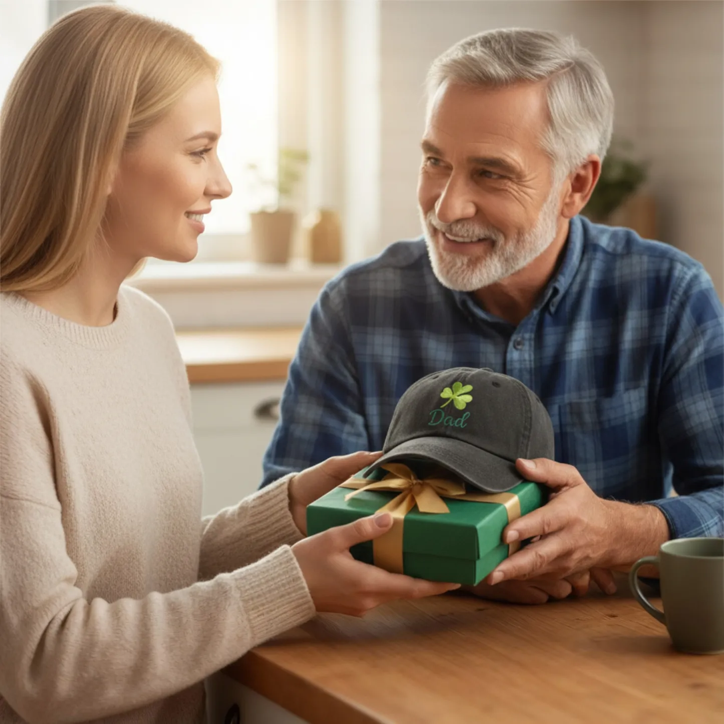 Custom Embroidered Lucky Clover Name Cap for St. Patrick's Day