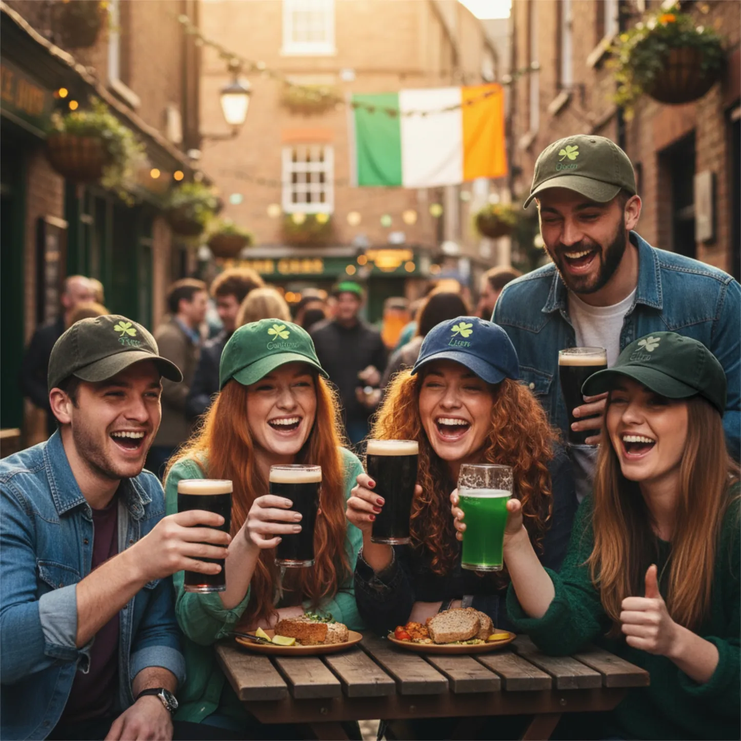 Custom Embroidered Lucky Clover Name Cap for St. Patrick's Day