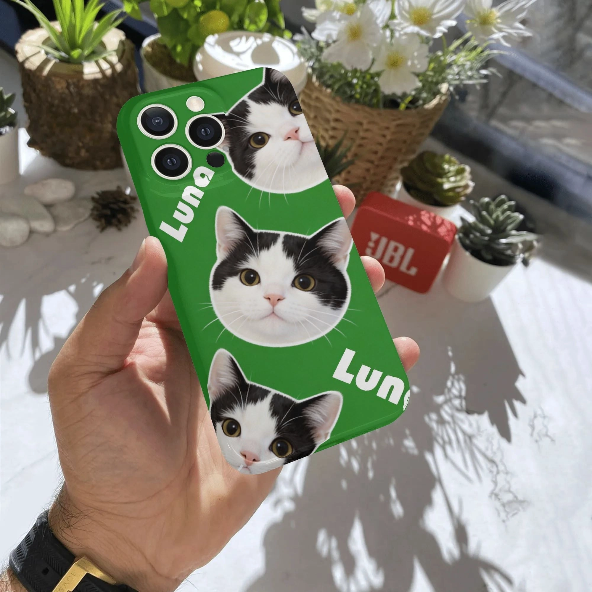 Custom Name Dog Cat Pet Face Photo Phone Case