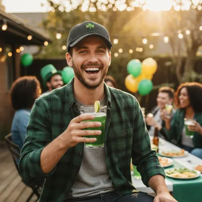 Custom Embroidered Name Lucky Clover Multi-color Cap for St. Patrick's Day