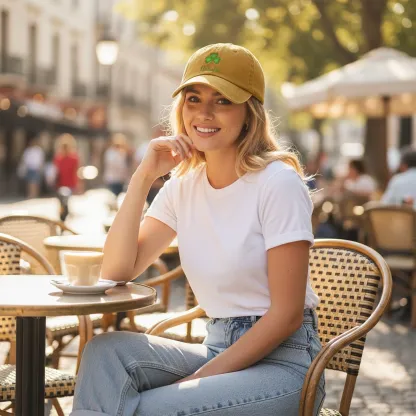 Custom Printed Lucky Clover Name Cap for St. Patrick's Day