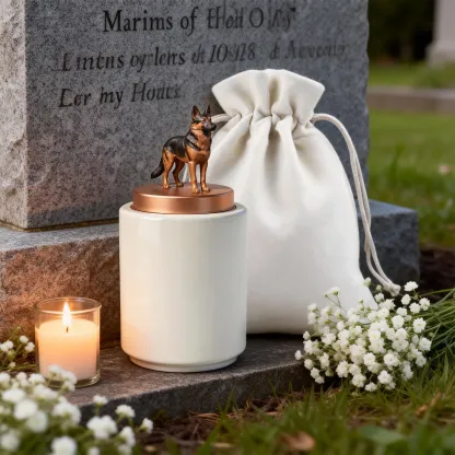 Custom 3D Handmade Ceramic Full Body Pet Figurine Memorial Urn