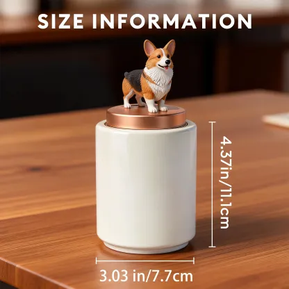 Custom 3D Handmade Ceramic Full Body Pet Figurine Memorial Urn