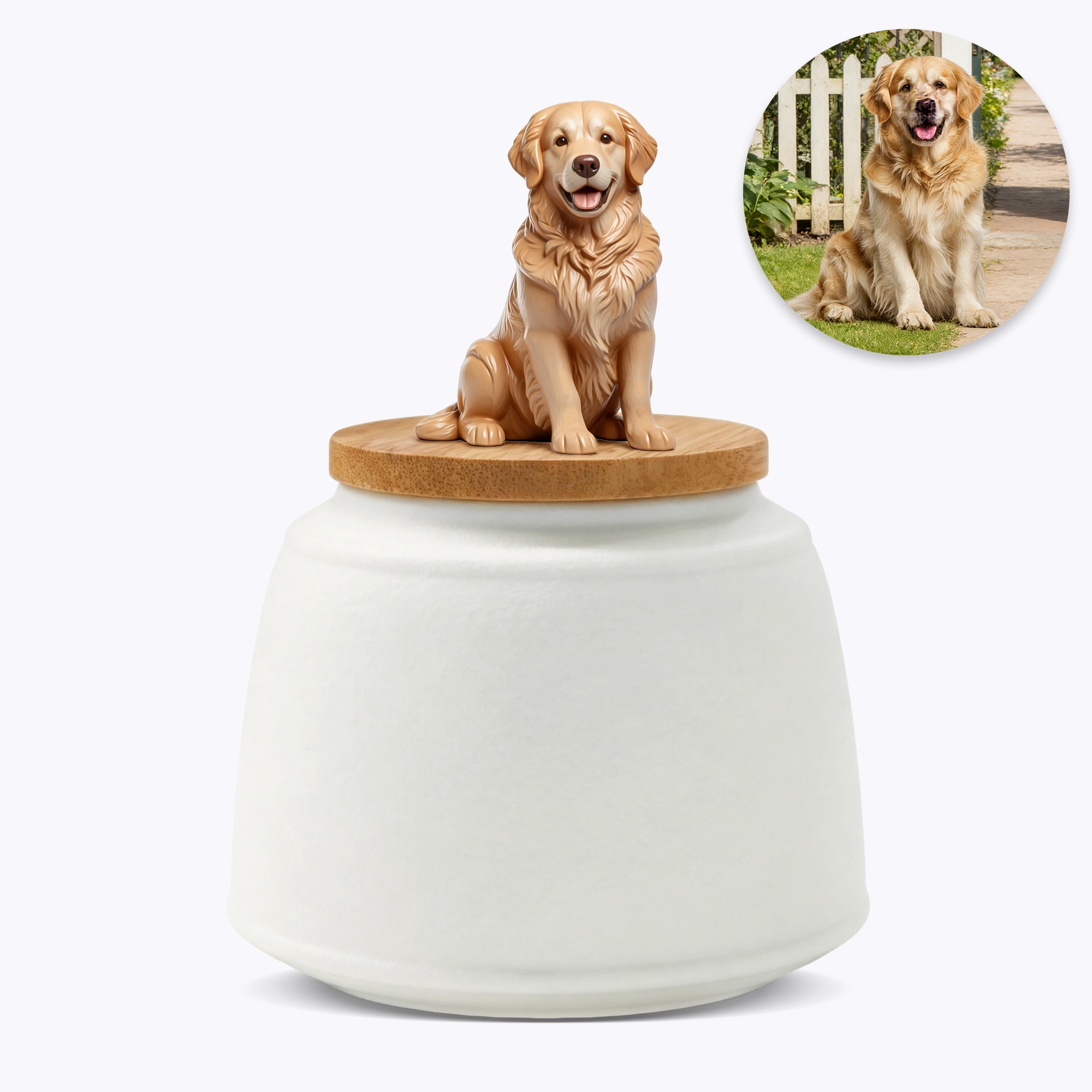 Custom 3D Handmade Ceramic Full Body Pet Figurine Urn Pet Memorial