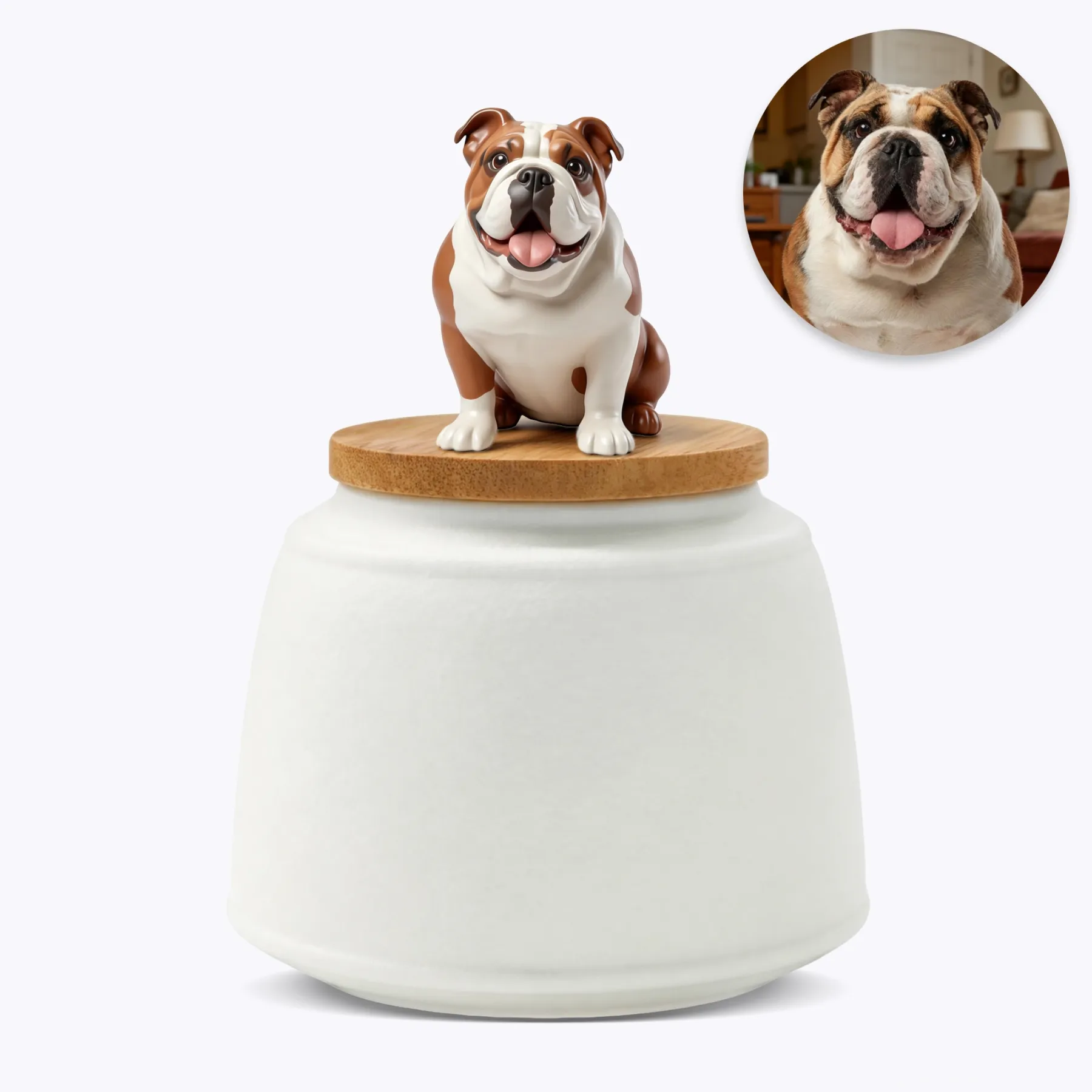 Custom 3D Handmade Ceramic Full Body Pet Figurine Urn Pet Memorial