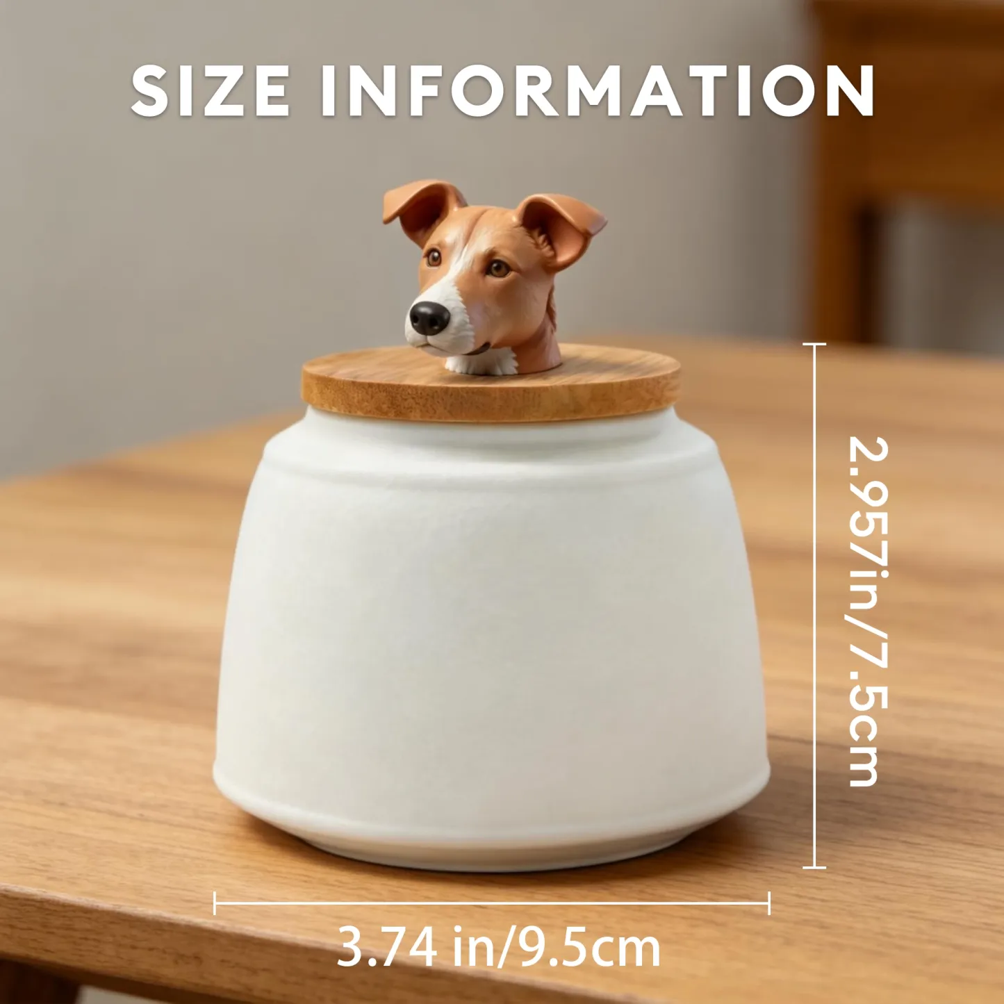 Custom 3D Handmade Ceramic Full Body Pet Figurine Urn Pet Memorial