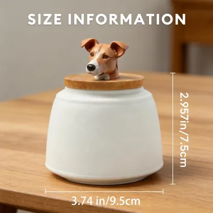 Custom 3D Handmade Ceramic Full Body Pet Figurine Urn Pet Memorial