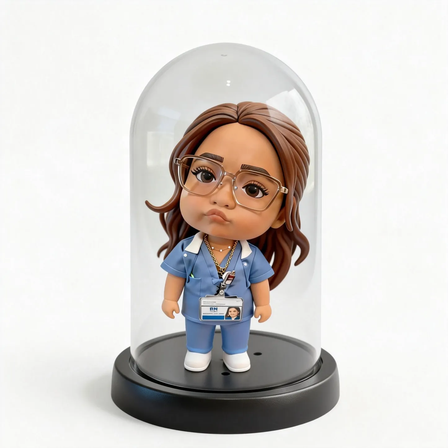 Custom Nurse Highly Realistic Full-Color 3D Printed Chibi Figurine