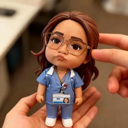Custom Nurse Highly Realistic Full-Color 3D Printed Chibi Figurine