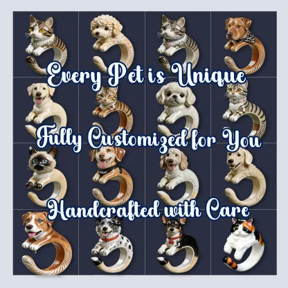 Custom 3D Handmade Ceramic-like Dog Cat Pet Stethoscope Tag for Veterinarians Nurses Doctors Medical Staff Nurses Week Gift