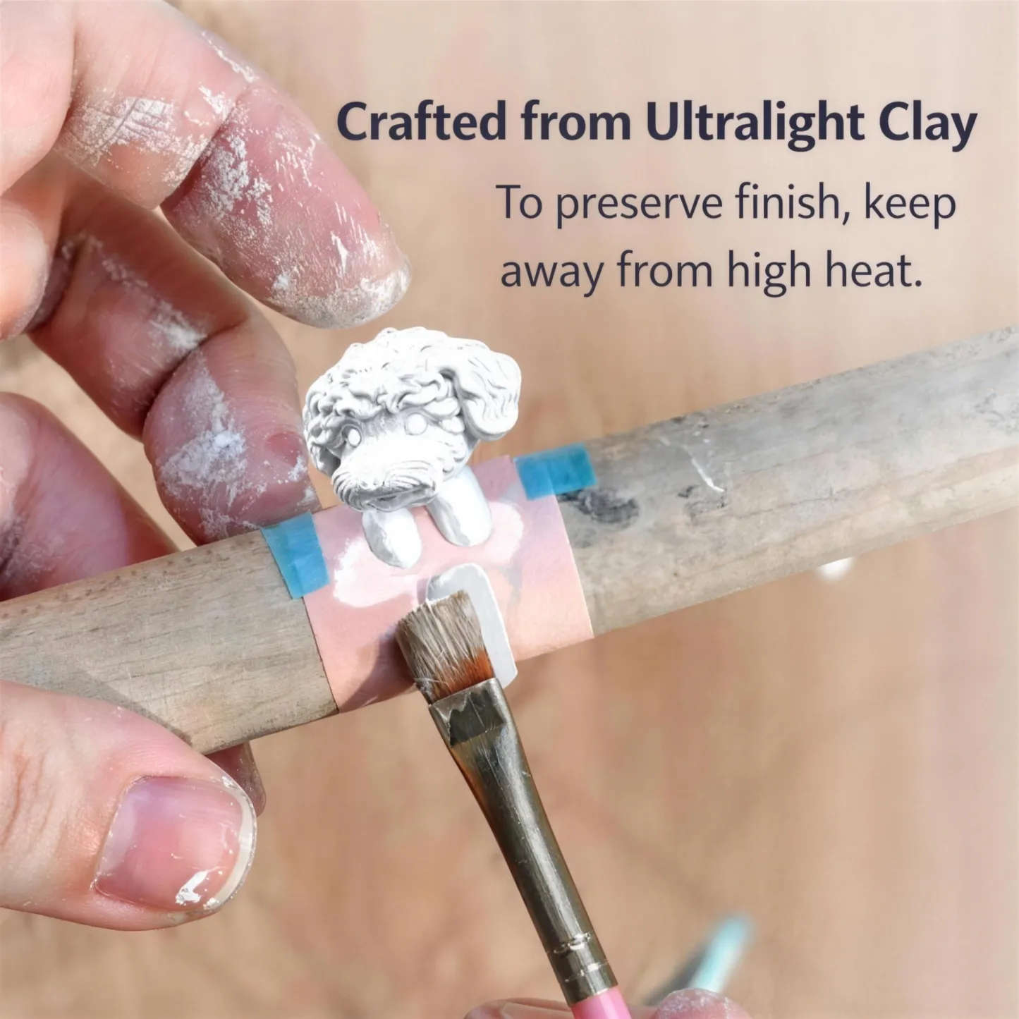 Custom 3D Handmade Ultralight Clay Ceramic Dog Cat Pet Stethoscope Tag for Veterinarians Nurses Doctors Medical Staff Nurses Week Gift