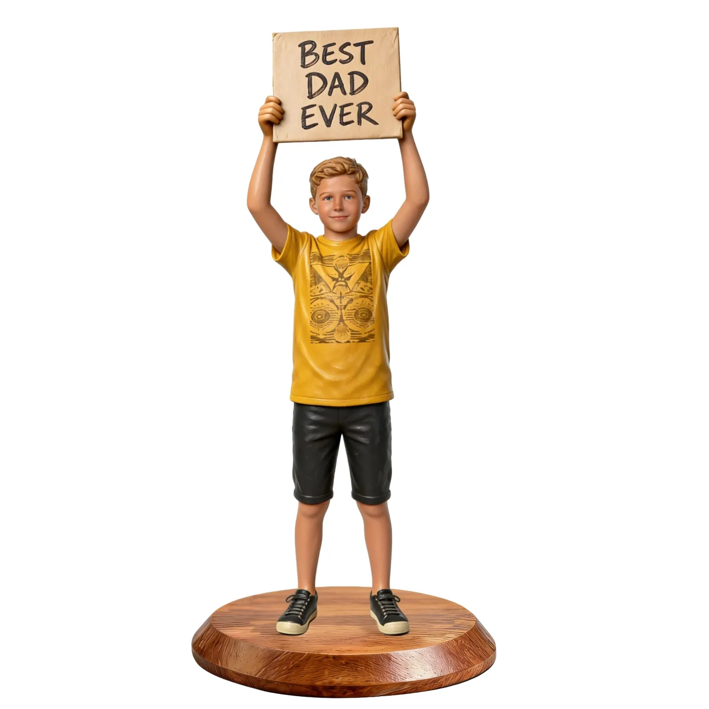 Custom Kid Boy Girl Highly Realistic Full-Color 3D Full Body Figurine for Father's Day