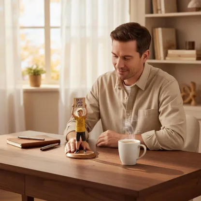 Custom Kid Boy Girl Highly Realistic Full-Color 3D Full Body Figurine for Father's Day