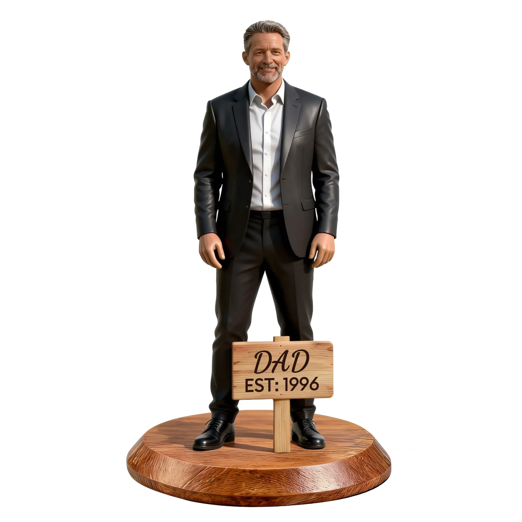 Custom Men Dad Highly Realistic Full-Color 3D Full Body Figurine for Father's Day