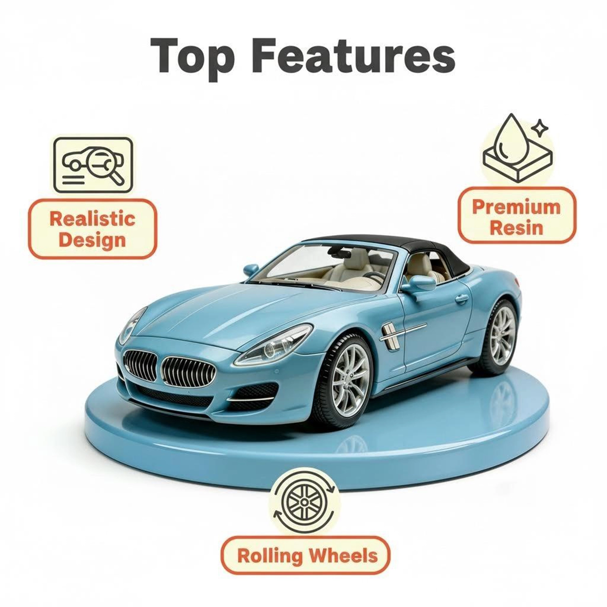 Custom 3D Car Full-Color Model from Photo