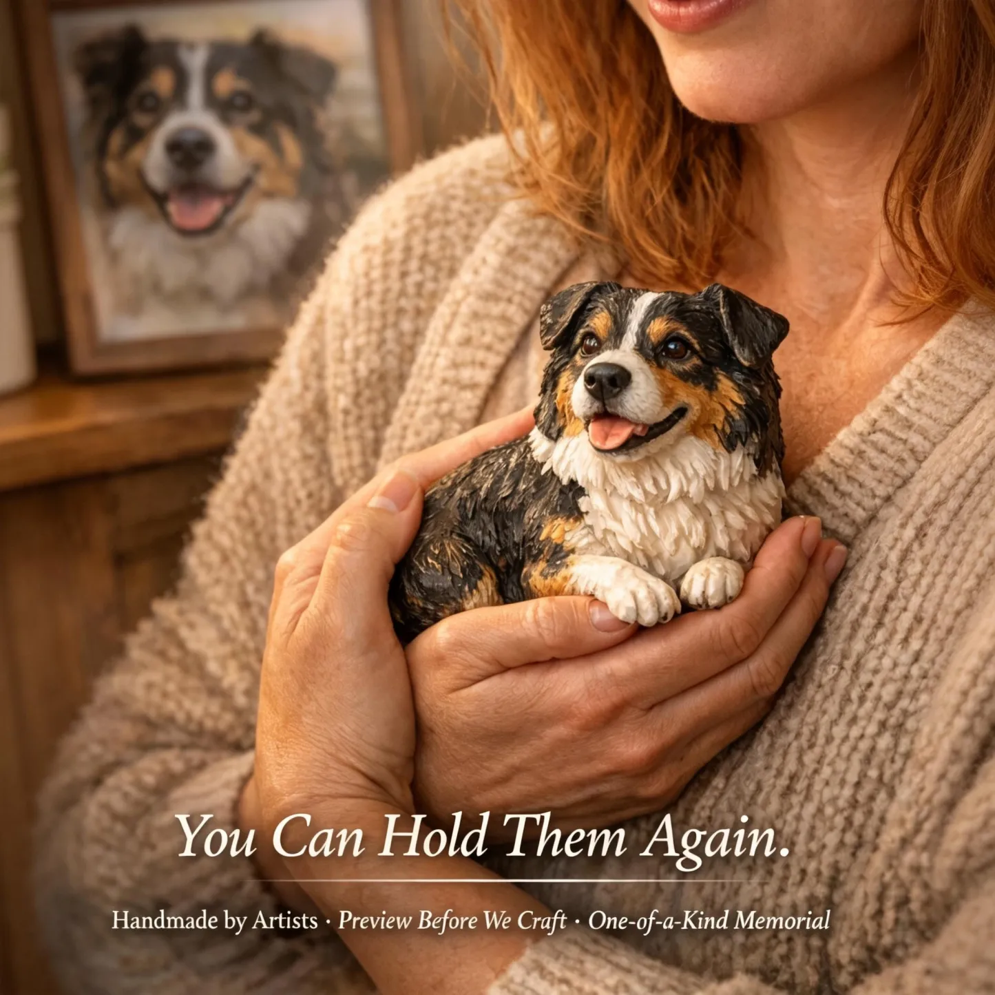 Personalized Pet Memorial Highly Realistic Full-Color 3D Pet Dog Cat Statue from Photo