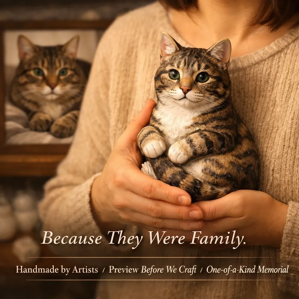 Personalized Pet Memorial Highly Realistic Full-Color 3D Pet Dog Cat Statue from Photo