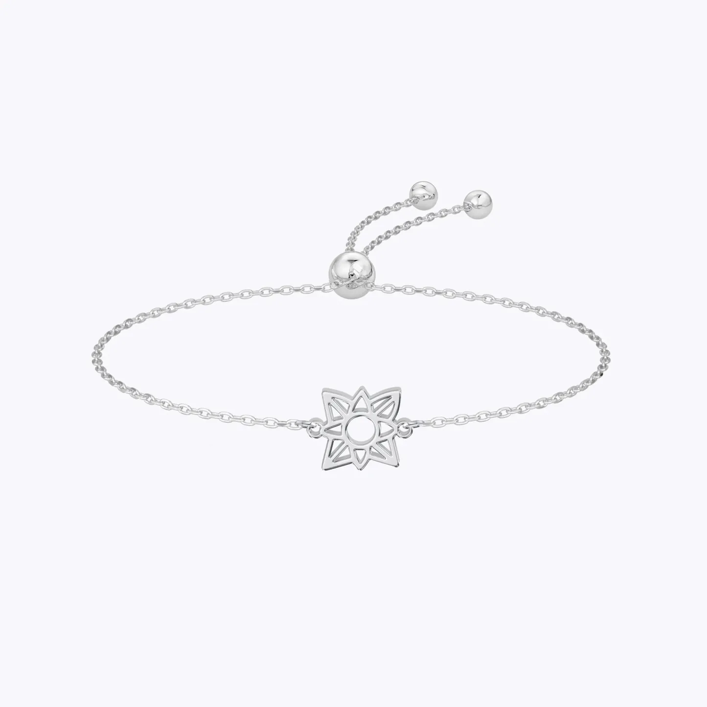 Custom 1-8 Birth Flower Outline Bracelet